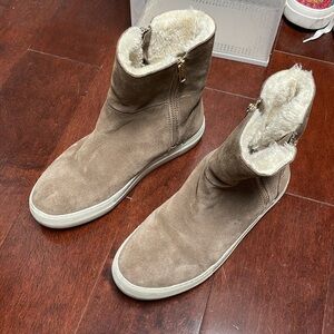 JSlides Tristan Taupe Suede Boots
